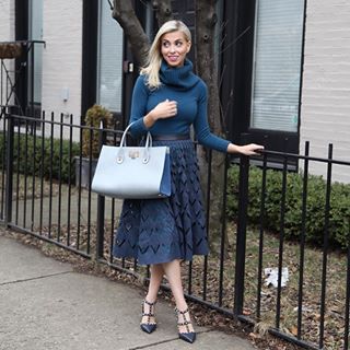 Shades of Blue💙 Shop this outfit on the blog {www.publicistinpearls.com} or receive details via email when you register with @liketoknow.it www.liketk.it/27MPF #liketkit #ltkstyletip #ltkitbag #lookoftheday #myanthrophoto