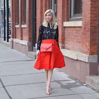 Lace Color Blocking ❤️💙 Shop this outfit on the blog {www.publicistinpearls.com} or receive outfit details to your inbox when you sign-up with @liketoknow.it www.liketk.it/2bYOc #liketkit #ltkstyletip #okbananarepublic #ltksalealert #ltkunder100